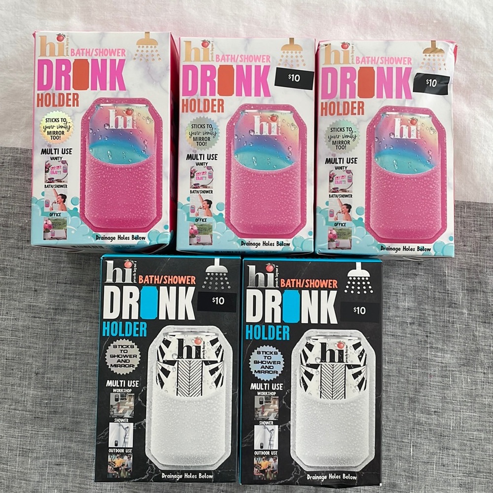 Shower drink holders!